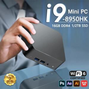 미니 소형 PC 휴대용 게이밍 i9 8950HK i3-6100 16GB RAM 윈도우 11 프로 WIFI6 BT5.2 4K 1TB 2TB SSD 1000