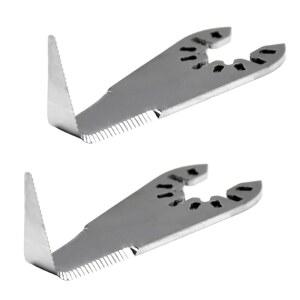 필슬린 콜드 나이프 블레이드 L자형 앞유리 제거 자동 유리 컷아웃 구부러진 장인, 듀월트, 잡맥스, 마키타, 밀워키, 포터 케이블 등과 호환되는 공구 부품(2개 PCS)