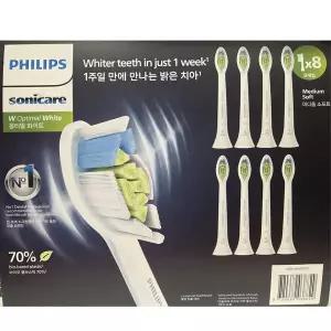 [필립스]PHILIPS 필립스 소닉케어 전동칫솔모 옵티멀 화이트 8개입 세트 HX6068/8개입