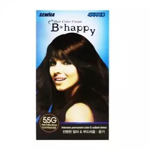 컬러크림 다크커피브라운 헤어염색용 오징어먹물 새치머리 멋내기 염색약