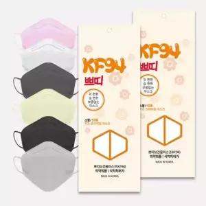 [국산100%] 쁘띠 어린이용 KF94 컬러 마스크 100매(10매입X10팩) 외