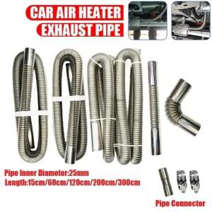 호환상품 60cm-300cm 에어 디젤 주차 히터 알루미늄 호일 슬리브 클램프 배기 파이프 호스 가스 배출