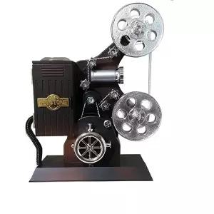 홈홈 앤틱 영사기 태엽 보석함 오르골 뮤직 음악박스 크리스마스 엔틱 (KYR-WCFC55B)