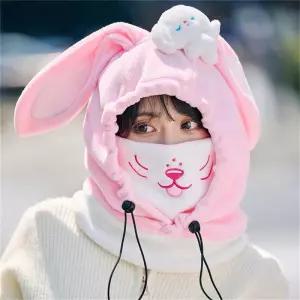 스키헬멧커버 인싸템 동물 캐릭터 사이클링 겨울모자 토끼모자 후드커버