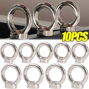 10개 M5 M6 루프 아연 마린 패스너 너트 아이볼트 나사 아이 스크류 합금 리프팅