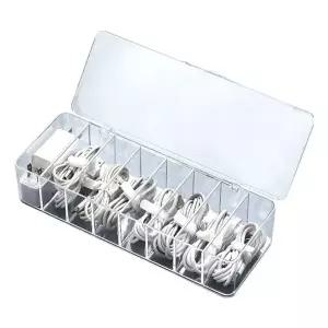 실리콘 케이블 정리함 충전기 수납함 풀옵션 케이블타이