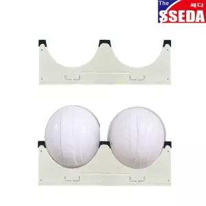 쎄다 SSEDA 안전모 걸이대 2구 작업모걸이 거치대 / 아이보리도색 스틸