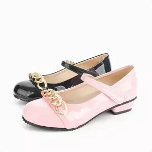 쁘띠 체인 키즈 주니어 국산 초등학생 굽 여아구두