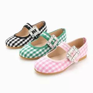 쁘띠 에비앙체크 키즈 주니어 초등학생 입학 선물 국산 여아구두