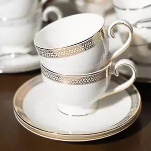 한국도자기 집들이 결혼 선물 그리드 커피잔 2인 세트 고급 식기