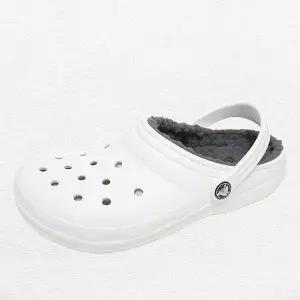 [크록스]클래식 라인드 K 겨울 화이트 그레이 207010-10M