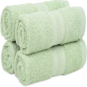 빠른 건조 부드럽고 흡수력이 뛰어난 수건 13 x13 면 터키식 목욕 세트 4개 욕실 체육관 등 매일 사용하는