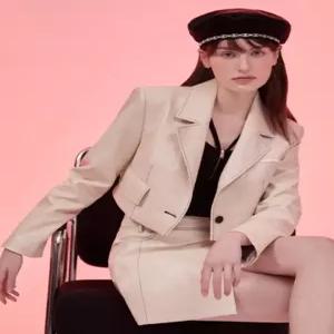 [에고이스트][HT]배색 스티치 크랍 JK EP2WJ361