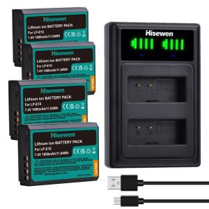 LP-E10 카메라 배터리 캐논 EOS 1100D Rebel T3 T5 T6 KISS X50 X70 X80