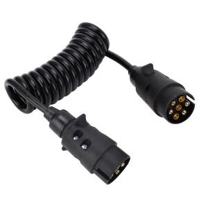 내구성 있는 12V/24V 트레일러 스프링 와이어 2M 7코어 견인 코일 케이블 상용 차량용