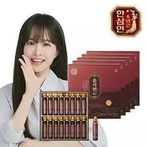 [한삼인]농협홍삼 한삼인 홍기천 6년근 진세노이드 앰플 20g 16병 5개 +쇼핑백