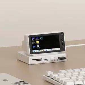 미니모니터 포터블 서브 보조스크린 충전식 차량용 폰게임