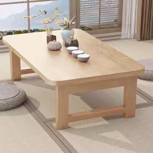 원목 접이식 강화유리 탁자 거실 원룸용 좌식 코타츠