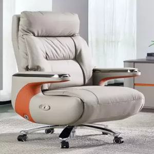고급 가죽 사무용 안락의자 전동 마사지 기능 컴퓨터 게이밍 사무실 의자 편안한 착용감