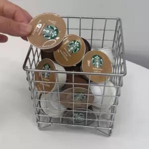 커피캡슐 철제 수납함 바스켓 정리함 캡슐보관함 커피보관함