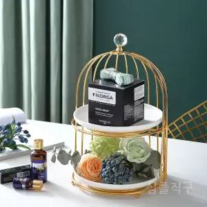 새장케이크받침대 메탈 세라믹 트레이 2단 케이크 홈파티 3단 받침대 홀더 스탠드 디저트 저렴한