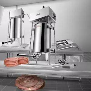 소세지 충진기 업소용 제조기 만들기 햄 순대 수동 다짐육 고기 수세 주입기