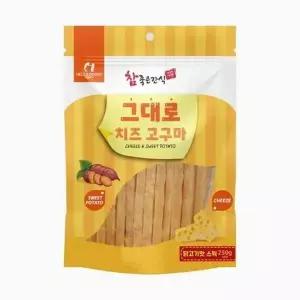 (2개묶음)참좋은간식 그대로 치즈 고구마 닭고기맛 스틱 250g