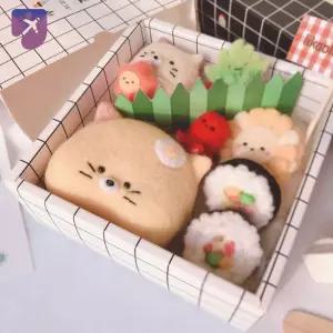 수제 니들펠트 도시락 취미 선물용 캐릭터 인테리어 양모 공예