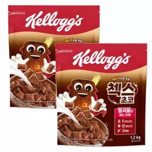 켈로그 첵스초코 1200gx2개 대용량 시리얼 아침식사대용
