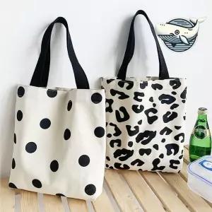 스타일리시한 캔버스 에코가방 미니멀한 디자인 naC6+6TkL