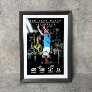 맨시티 데브라이너 은퇴 기념 장식 실내 더 춤 액자 브라위너의 마지막