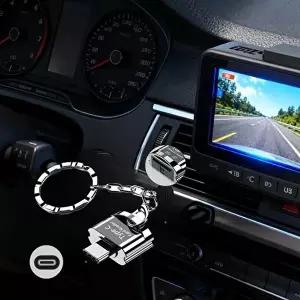 [셀러허브 가전]키링고리형 C타입 마이크로5핀 SD카드 카드리더기