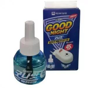 굿나잇 1병 훈증기 리퀴드 모기약 전기 모기 리필