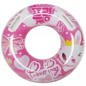 어린이 원형 프린세스 70 손잡이 물놀이 튜브 프링