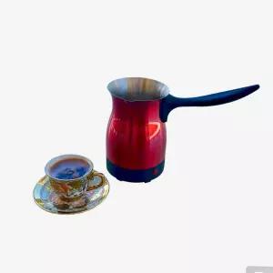 전기 터키 커피 메이커 워머 주전자 냄비 프리미엄 품질 스테인리스 스틸 쿨 터치 핸들 여행용 사이즈 빠른