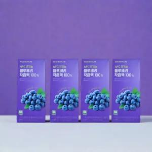 뉴트리원 블루베리 착즙 액 안토시아닌 즙 14포 4박스
