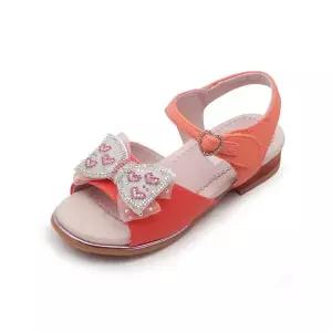 [보리보리/바니플랫]바니키즈 아동 어린이 모니나 LED 플랫샌들 오렌지