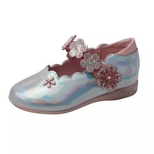 [보리보리/바니플랫]바니키즈 아동 에이든 플랫 슈즈 실버 여아구두