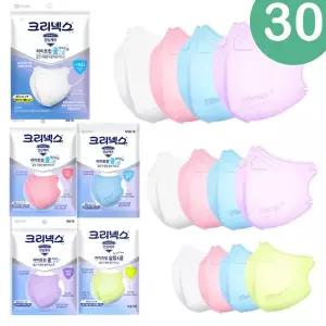 크리넥스 비말차단 라이트핏 쿨 마스크 KFAD 슬림앤쿨 여름 핑크블루퍼플 화이트 대형