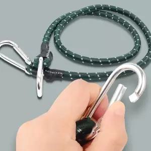 자전거끈 비너형 자전거줄 1.5m 캠핑로프 자전거 탄성로프 밧줄