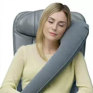 [콩심팥심]차량용 에어쿠션 목 베개 휴대용 여행용 차 쿠션