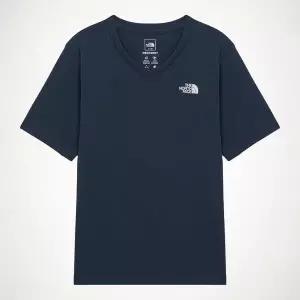 [노스페이스] 브랜드관 공식 NT7UR50A 여성 리커버리 반팔 브이넥 티MIDNIGHT NAVY 1760704