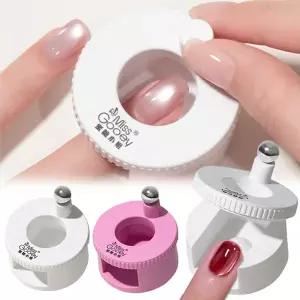 호환  회전형 캣아이 네일 자석 광택 유리 비즈 효과 다기능 강력 자동 네일 아트 자석 젤 폴리쉬용