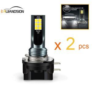 기아용 LED 전면 안개등 DRL 전구 에너지 효율 303030SMD 자동차 헤드 라이트 2X 1030V H11B H8B