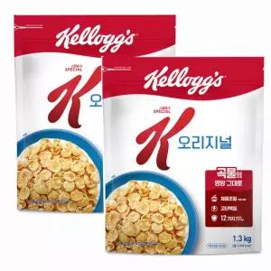 켈로그 스페셜K 오리지널 1300g x2개 대용량 시리얼 아침식사대용