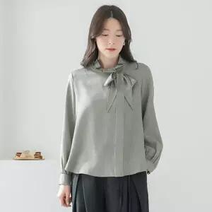 엄마옷 마담4060 클래씨마담 우아미리본블라우스 중년여성 데일리-ZBL2602002-