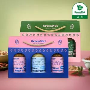 3입 선물세트 무첨가/무가당 임페리얼 아몬드버터 캐슈넛버터 400g 스프레드 잼