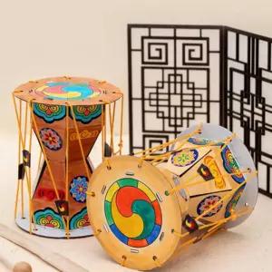 미니장구 전통 한국굿즈 유아장구 미니 장구 소형 아동 어린이 만들기 악기 귀여운