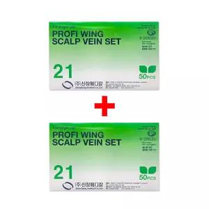 신창메디칼 나비침 50개입 나비바늘 스칼프 x2통