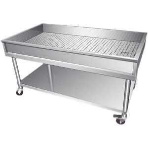 업소용 스텐 작업대 배수 조리대 선반 식품 손질 김장 120x60x80